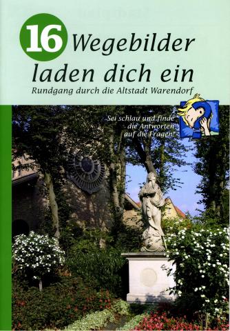 Eine Stadtrallye für Kinder durch die Innenstadt Warendorfs, bei der 16 Wegebilder erkundet werden.
